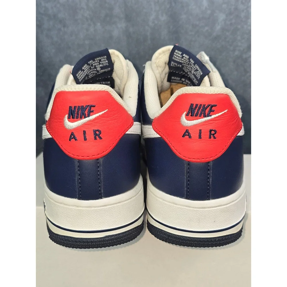 EUC Nike Air Force 1 07 LV8 Obsidian/Red/ White 